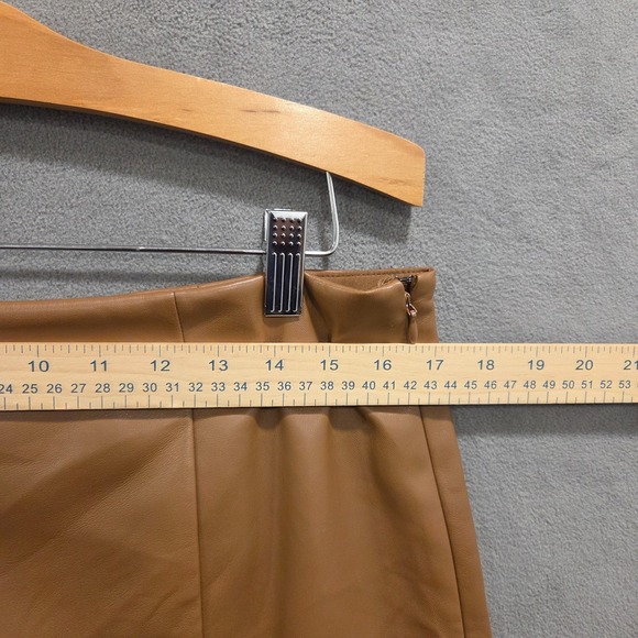Loft Soft Faux Leather Lined Pencil Skirt Women's Size 12P Office Career Casual - Picture 5 of 6